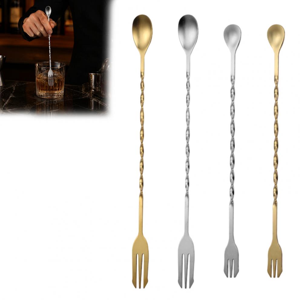 Bar Spoon Twisted - 스테인리스 스틸 칵테일 스터러 롱 핸들