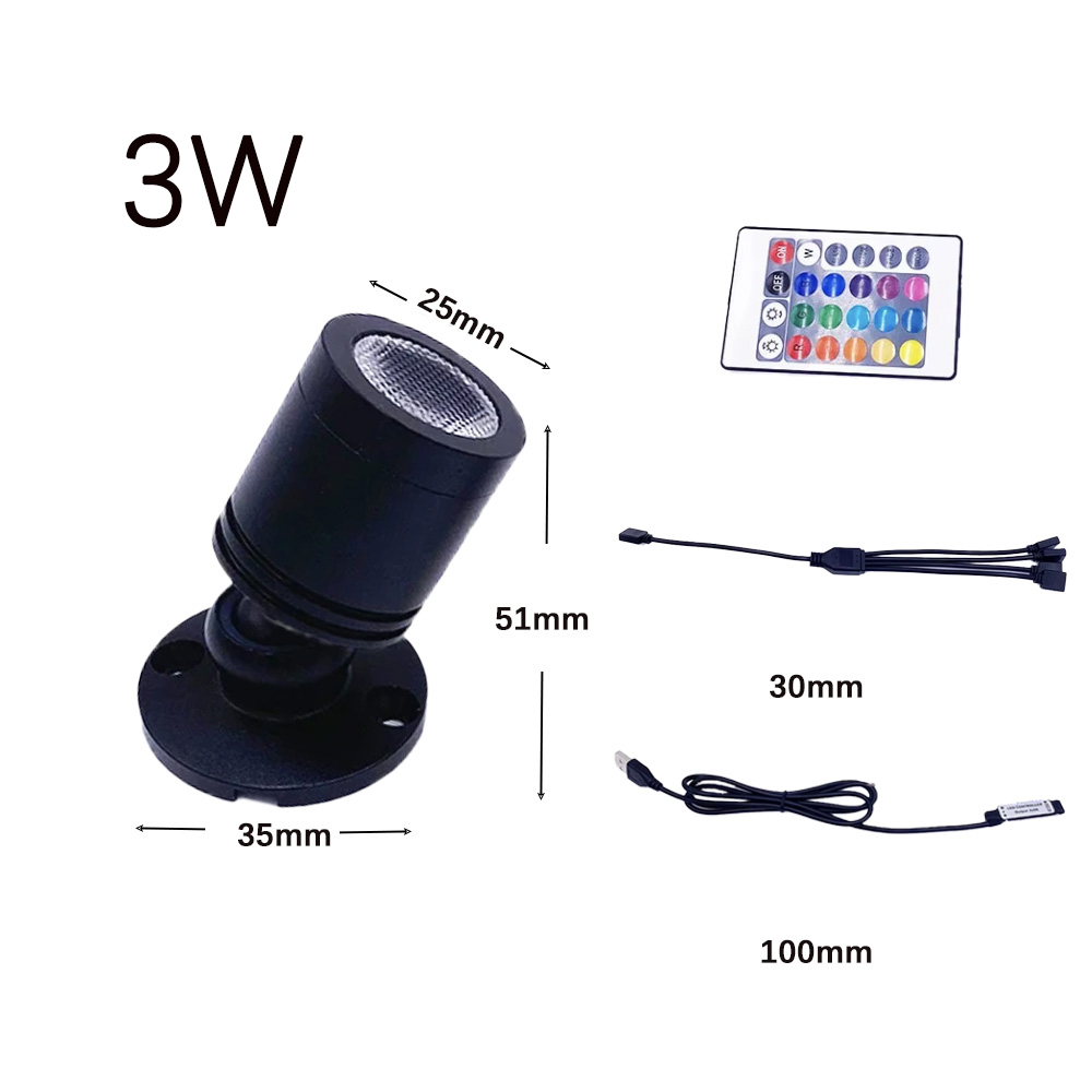 USB 5V RGB 미니 LED 스포트라이트 1W 3W - Home Bar And Counter 리뷰 및 가격