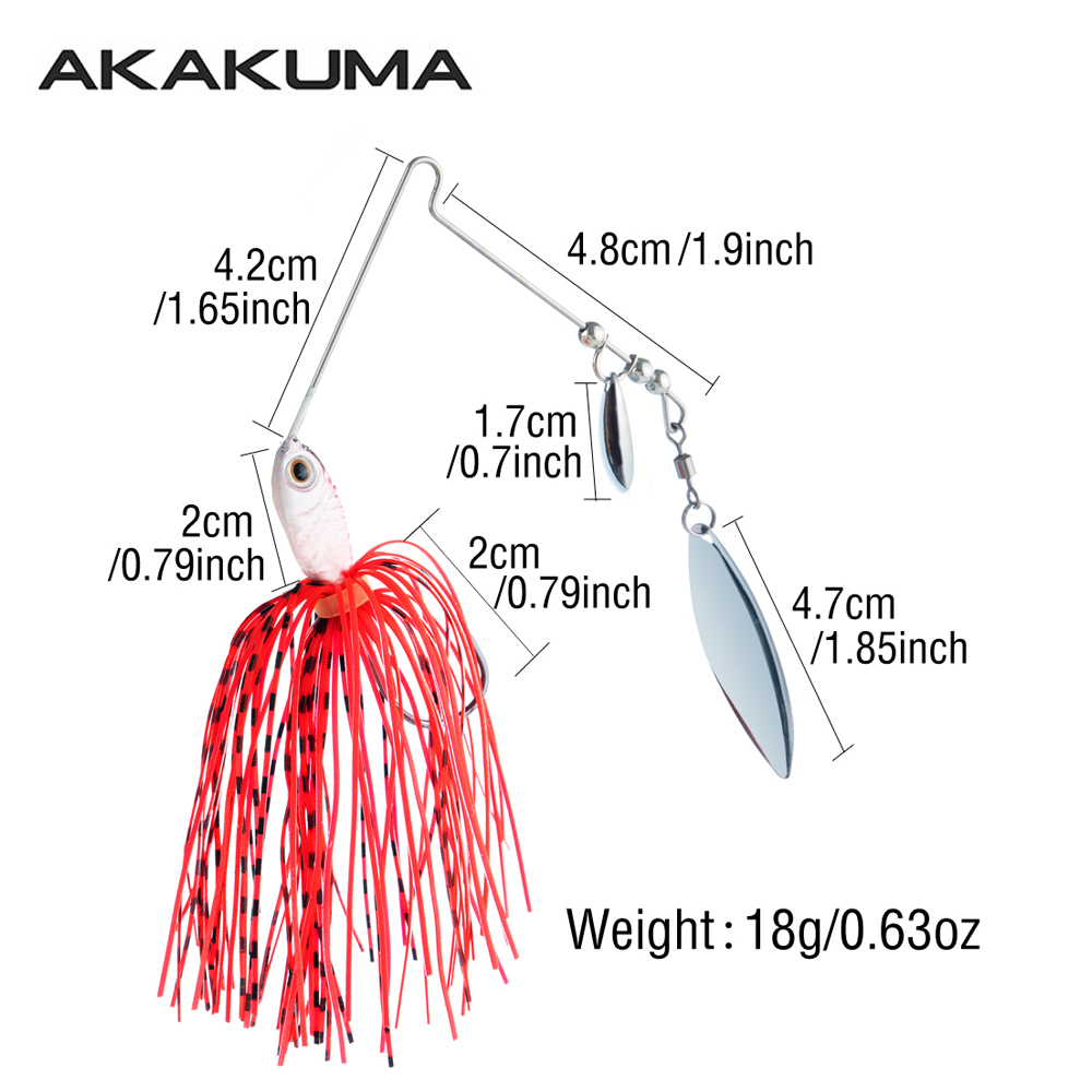 4개입 18g 스피너베이트 낚시 루어 더블 블레이드 위 - Jigger Double Sided 리뷰 및 가격