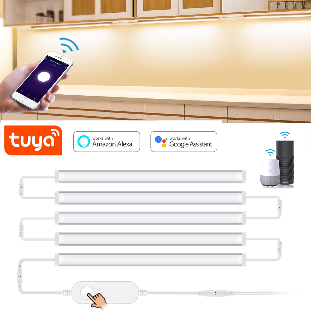 1-5 Pcs 주방 Tuya 스마트 LED 캐비닛 램프 - Home Bar And Cabinet 리뷰 및 가격