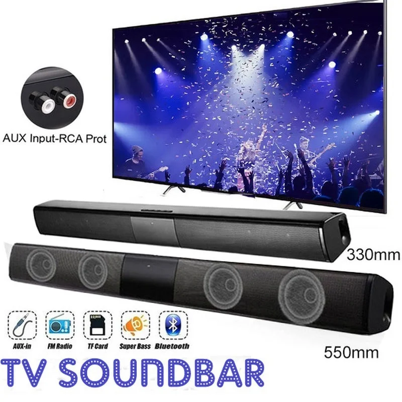 TV 컴퓨터 용 40W 고출력 사운드 바 무선 블루투스 - Home Bar And Theater 리뷰 및 가격