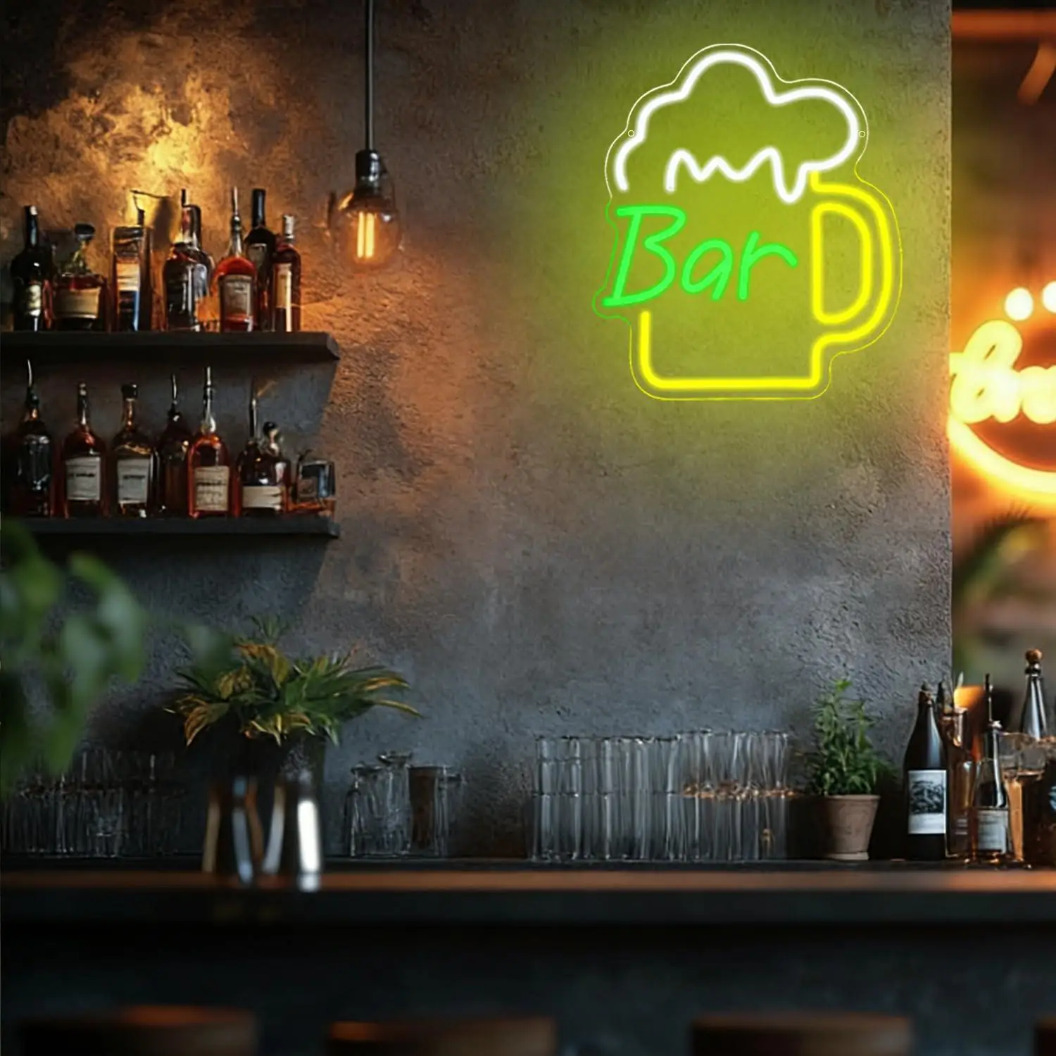 맥주 바 네온사인 USB 디밍 가능 LED 조명 (사업 - Home Bar Signs 리뷰 및 가격